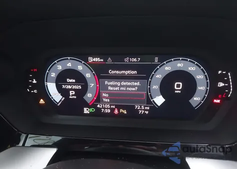 2023 Audi A3 Premium из США, поврежденный, VIN WAUAUDGY7PA025877